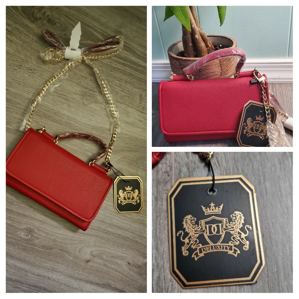 Clutch Wallet with gold hadwear